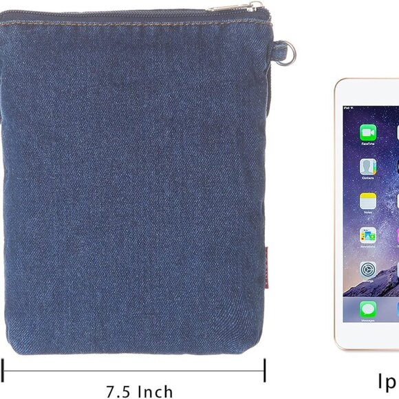 Small Denim Purse Blue Jean Purse Shoulder Bag Denim Crossbody Bags for Women - Picture 4 of 6